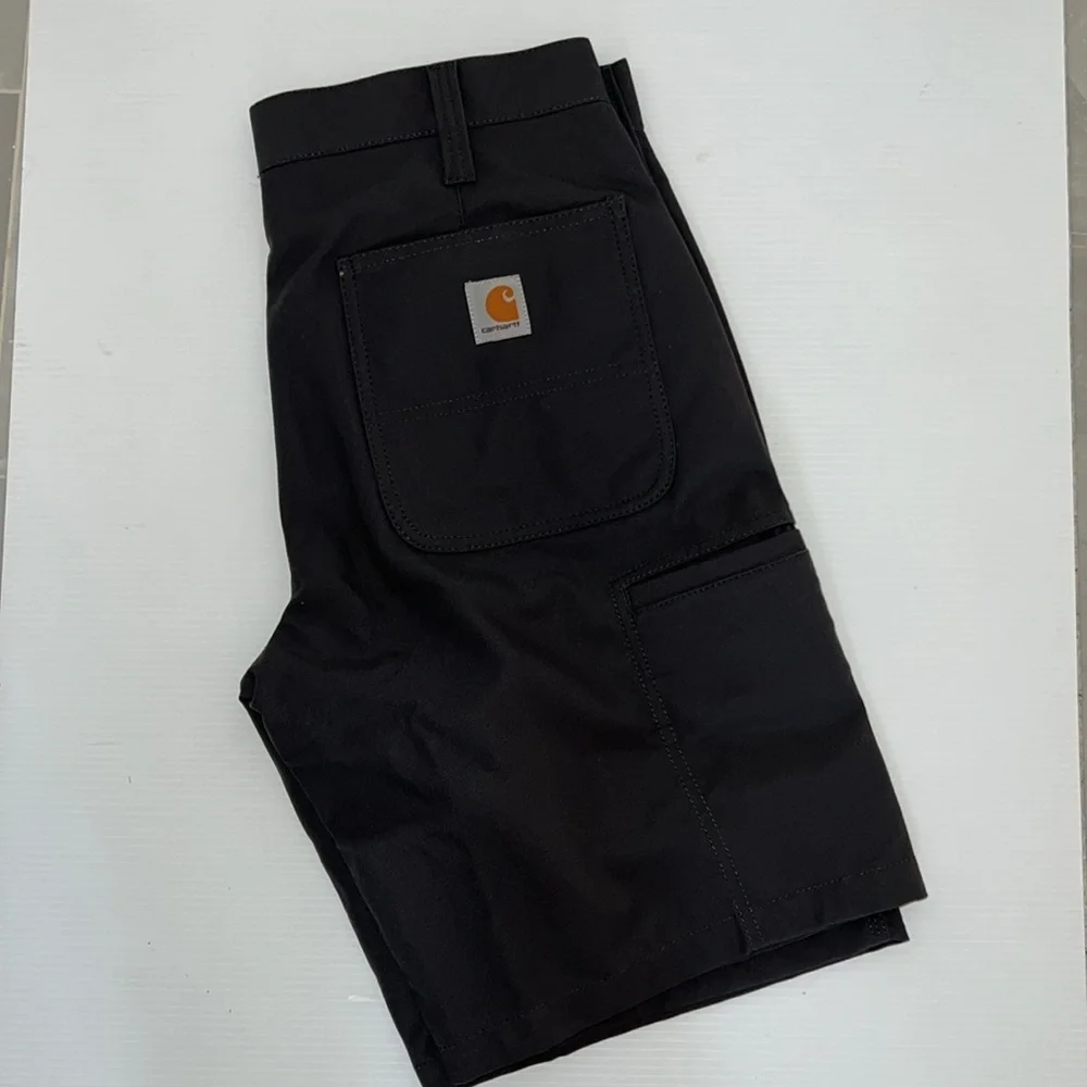 NWT Carhartt Men's Rugged Professional Relaxed Fit Canvas Short Shadow